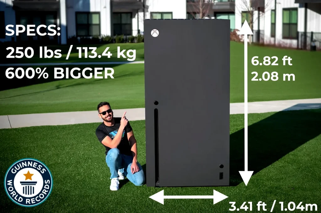 (ویدیو) ساخت بزرگترین ایکس باکس سری ایکس دنیا با ارتفاع 2 متر !