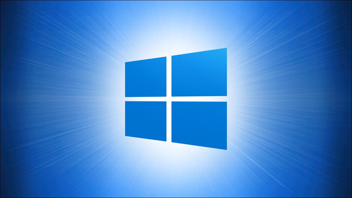 Windows 10 Logo on Blue Hero