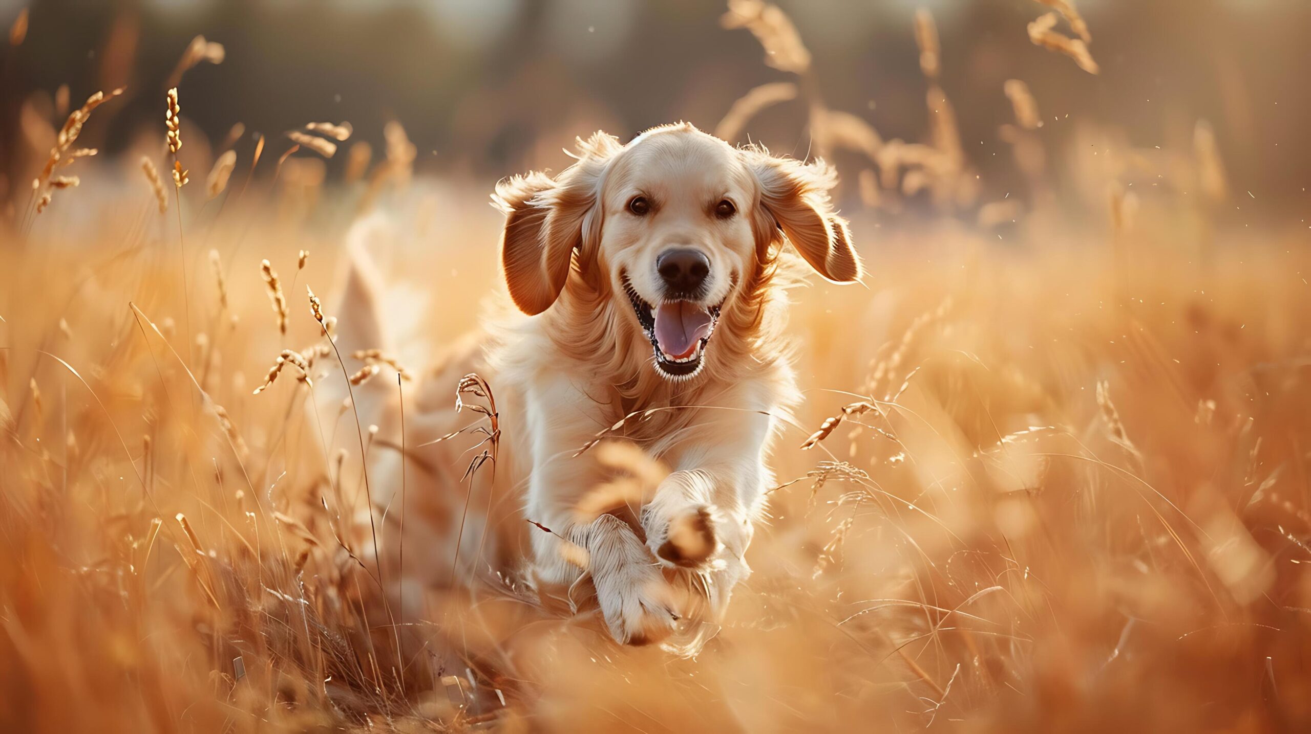 AI generated Golden Retriever Embraces Sunset Field 50mm Lens Captures  Intimate Gaze 40724339 Stock Photo at Vecteezy