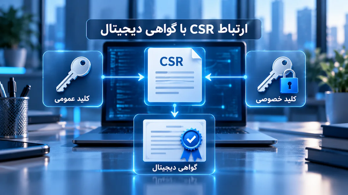 ارتباط فایل csr و گواهی امضا