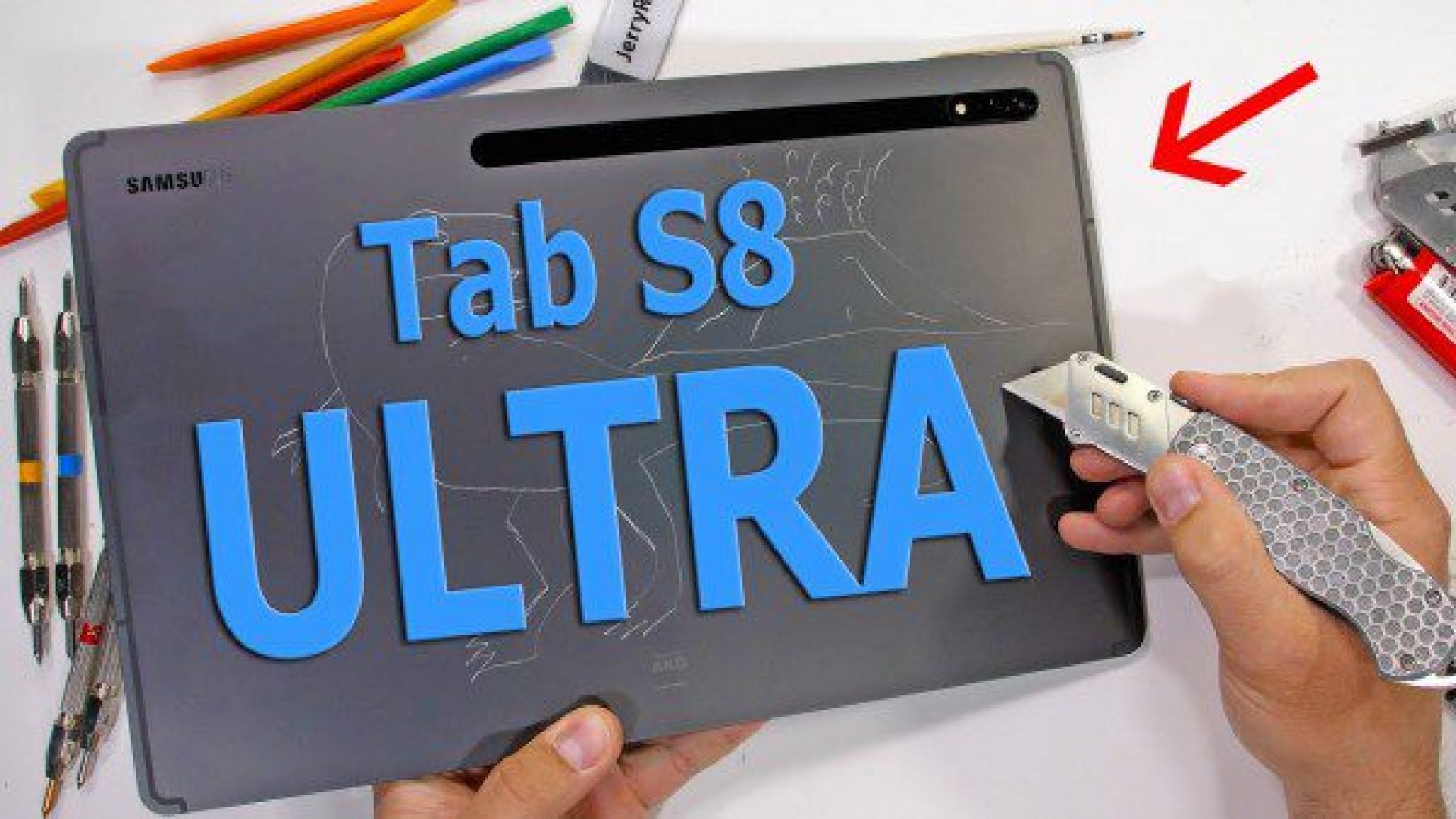 ویدیو | تست مقاومت تبلت سامسونگ Galaxy Tab S8 Ultra