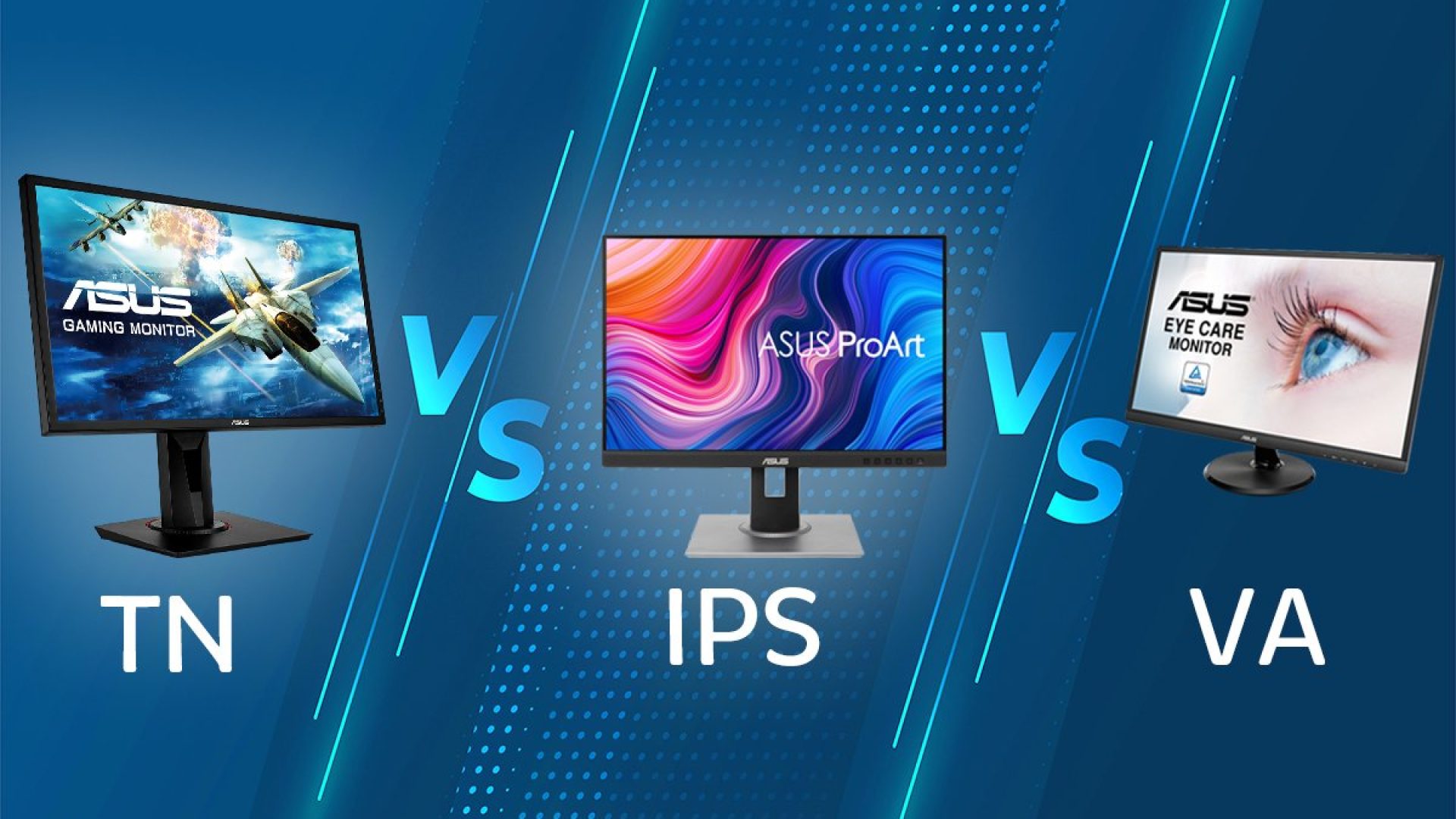 تفاوت پنل های مانیتور IPS، TN و VA